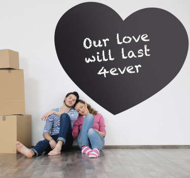 Heart Chalkboard Sticker for you - TenStickers