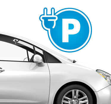 Elektrisk parkeringsselskap klistremerke - Tenstickers