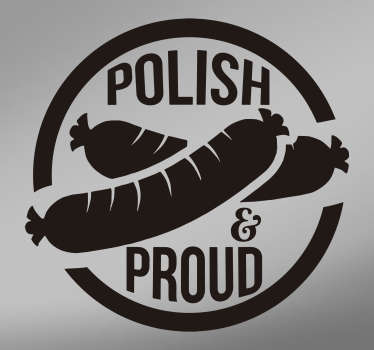 Naklejka na auto Polskie jedzenie Kiełbasa - TenStickers