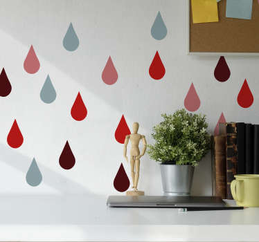 Yaşayan mercan damla duvar sticker - TenStickers
