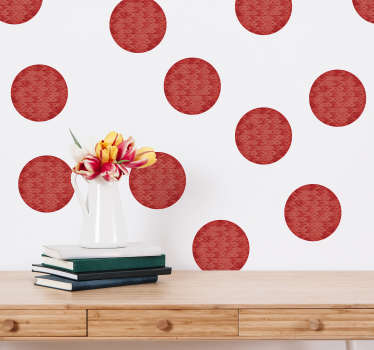 Coral Circles Nautical Sticker - TenStickers
