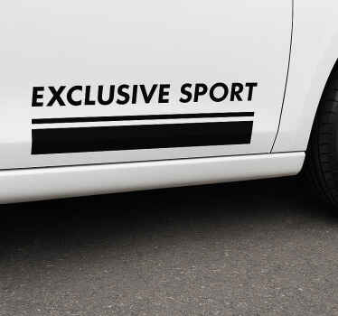 Car sticker exclusive sports belts - TenStickers