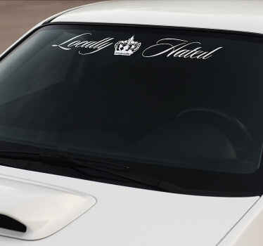 Vinilo diseño de coche banner para ventana del coche - TenVinilo