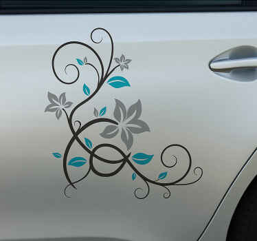 Nalepka za avto cvetna nalepka - TenStickers