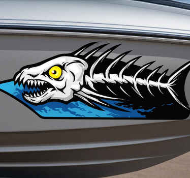 Bootsaufkleber fischgrätenmuster - TenStickers