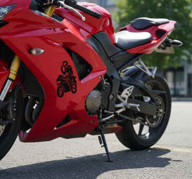 오토바이 스티커 인사말 모토 악센트 - TenStickers