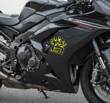 Sticker moto logo des passionnés de moto - TenStickers