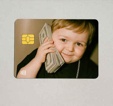 Adesivo carta di credito cultura meme denaro - TenStickers
