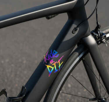 Fahrrad aufkleber ride or die schriftzug - TenStickers