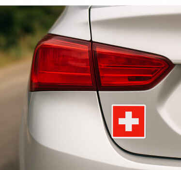 Autoaufkleber schweiz flaggen set - TenStickers
