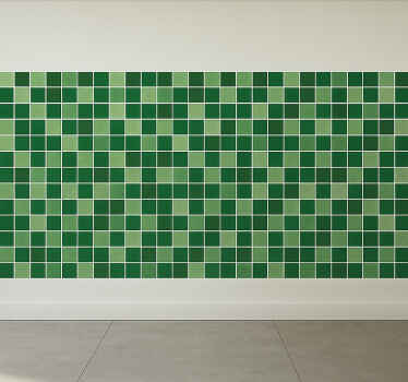 Sticker for tile green scale square sequence - TenStickers