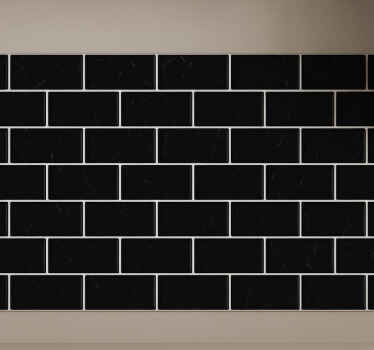 Sticker for tile subtle black marble effect - TenStickers