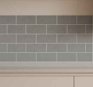 Sticker for tile subtle grey marble effect - TenStickers