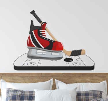 Hockey Skates Home Wall Sticker - TenStickers