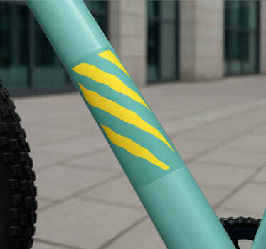 Fahrrad aufkleber tigerstreifen rahmen - TenStickers