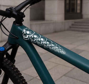 Fahrrad aufkleber graffiti totenkopf zug - TenStickers