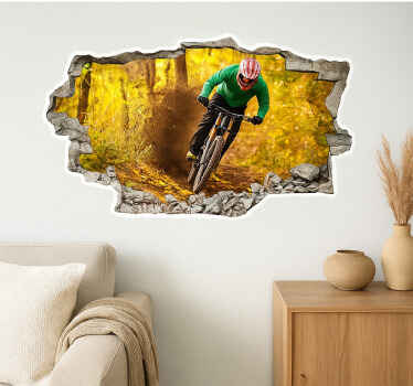 Vinilo para salón brecha de polvo otoñal - TenVinilo