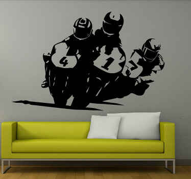 Motorbike sticker lead pack speed - TenStickers