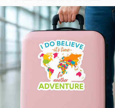 Sticker voyage prêt pour l'aventure - TenStickers