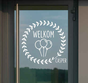 Window sticker for festive entrance decor - TenStickers
