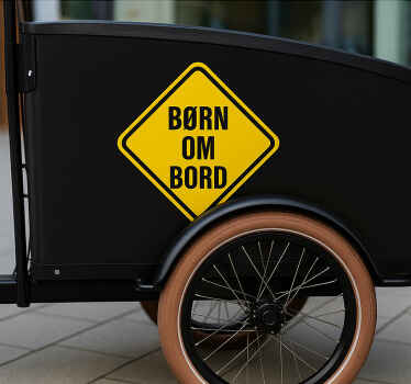 Bike sticker born on board - TenStickers
