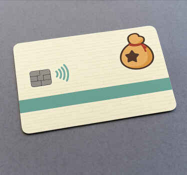 Kreditkarte aufkleber im gaming-design „glocken“ - TenStickers