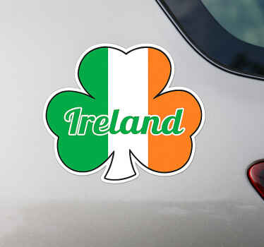 Car sticker Irish flag - TenStickers