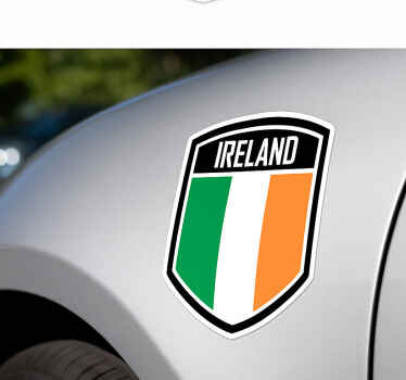 Car sticker typical irish flag - TenStickers