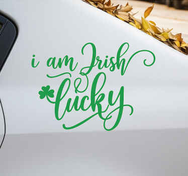 Car sticker irish lucky car decal - TenStickers