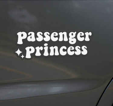 Car sticker passenger princess mirror - TenStickers