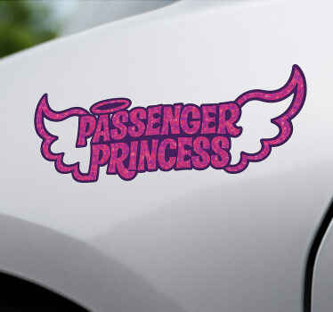Car sticker passenger princess bratz - TenStickers