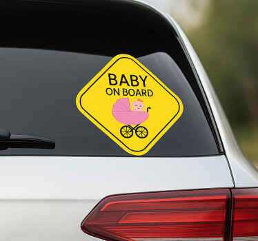 Car sticker baby on board - TenStickers