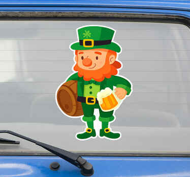 Car sticker st patrick's day design - TenStickers
