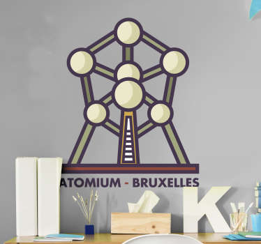 Sticker Maison Atomium Bruxelles - TenStickers
