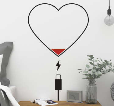 Sticker Amour Coeur en charge - TenStickers
