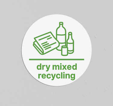 Sticker industrie icône de recyclage minimaliste - TenStickers