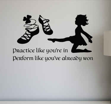 Childrens' wall stickers dancer wall sticker - TenStickers