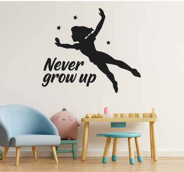 Childrens' wall stickers never grow up - TenStickers