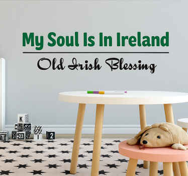 Childrens' wall stickers my soul is in ireland - TenStickers