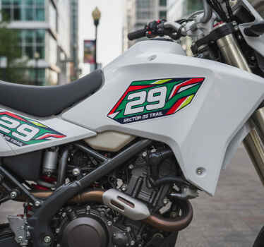 Motorbike sticker sector 29 trail - TenStickers