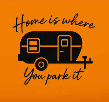 Sweet home camper campervan decal - TenStickers