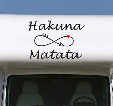 Campervan decal no worries - TenStickers