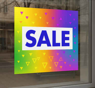 Vinilo oferta fondo colorido en oferta - TenVinilo