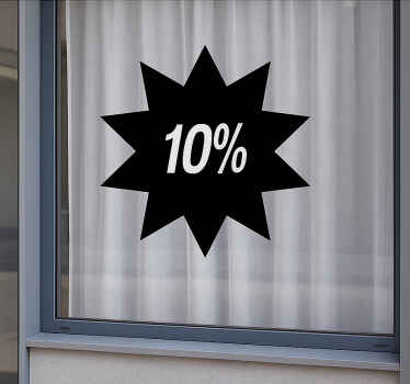 Vinilo oferta descuento individual estrella - TenVinilo