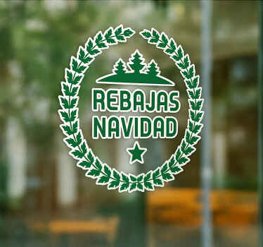 Vinilo oferta venta verde de navidad - TenVinilo