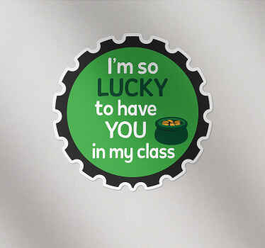Cheeky patterned flirty st patricks day sticker - TenStickers