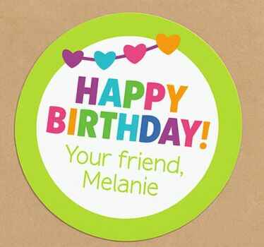 Naklejka urodzinowa Życzenia najlepszego przyjaciela - TenStickers