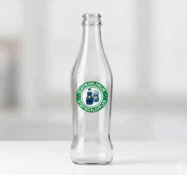 Window sticker beverage recycling label - TenStickers