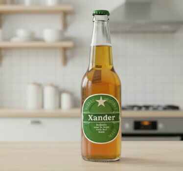 Sticker fenêtre étiquette de brasserie personnalisée - TenStickers