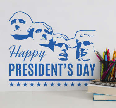 Happy President´s Day Home Wall Sticker - TenStickers